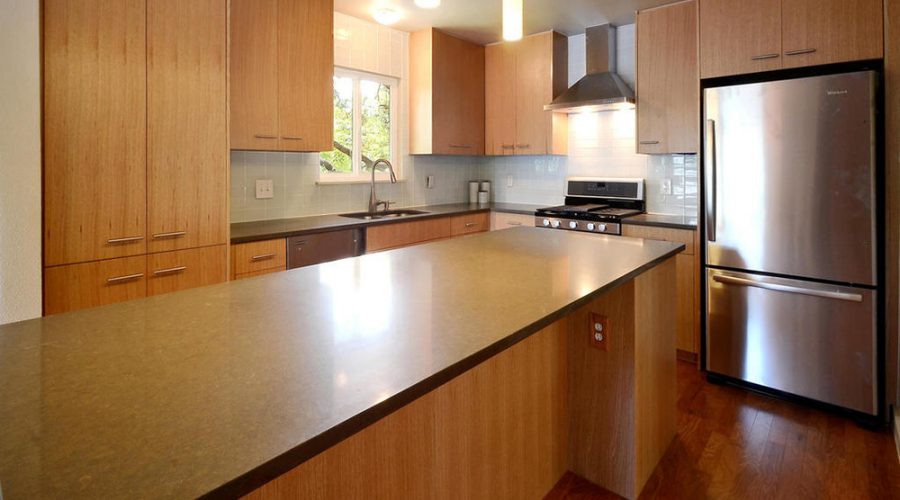 A remodeled modern kitchen