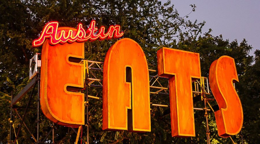 The legendary Austin Eats street sign
