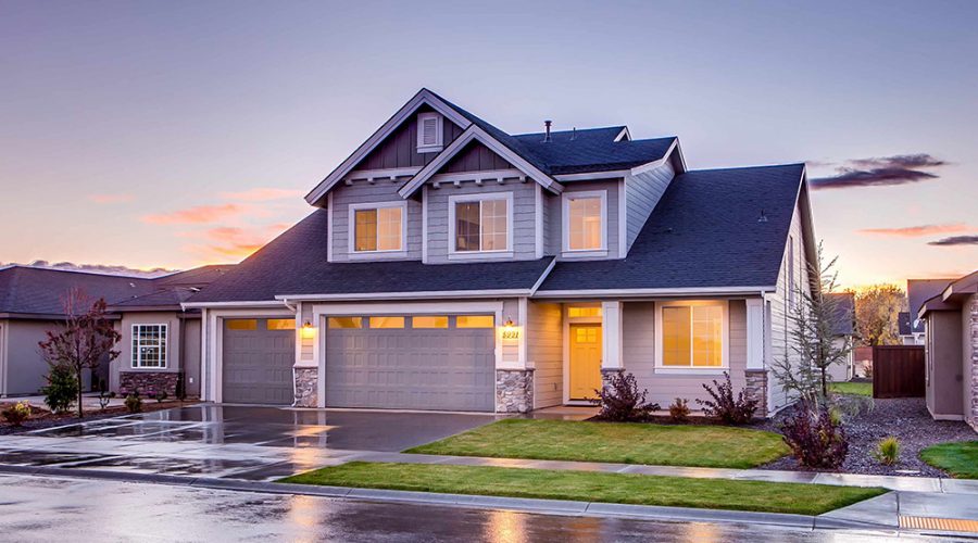 The exterior of a large, two floor Austin home