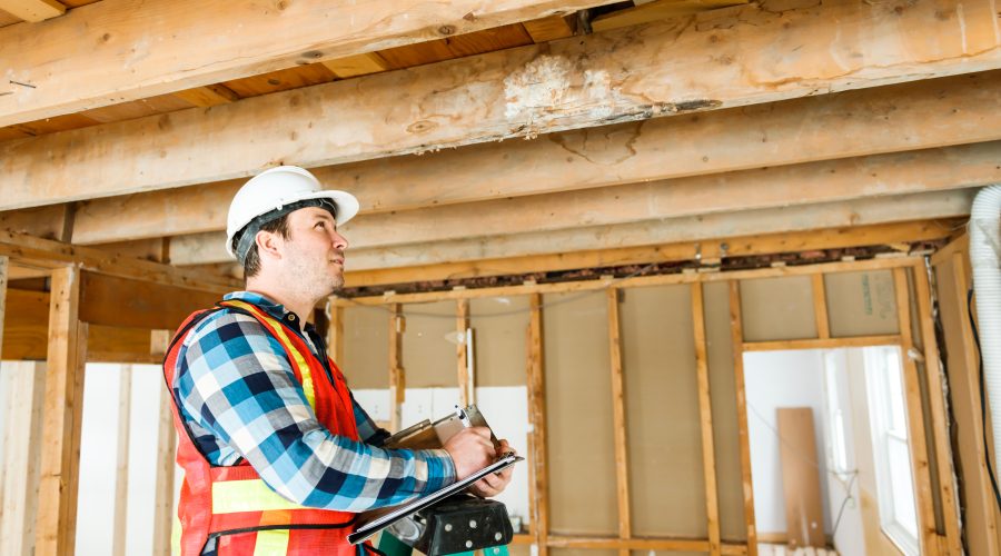 a home inspector performs a home inspection